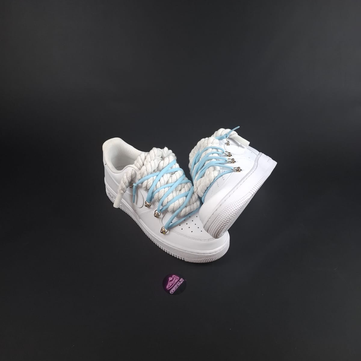 White Rope Laces AF1 x Shade Glacier