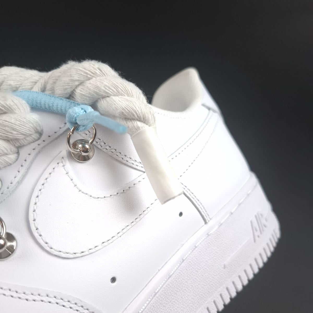 White Rope Laces AF1 x Shade Glacier