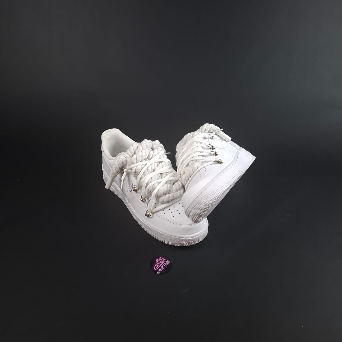 White Rope Laces AF1 x Shade Ghost