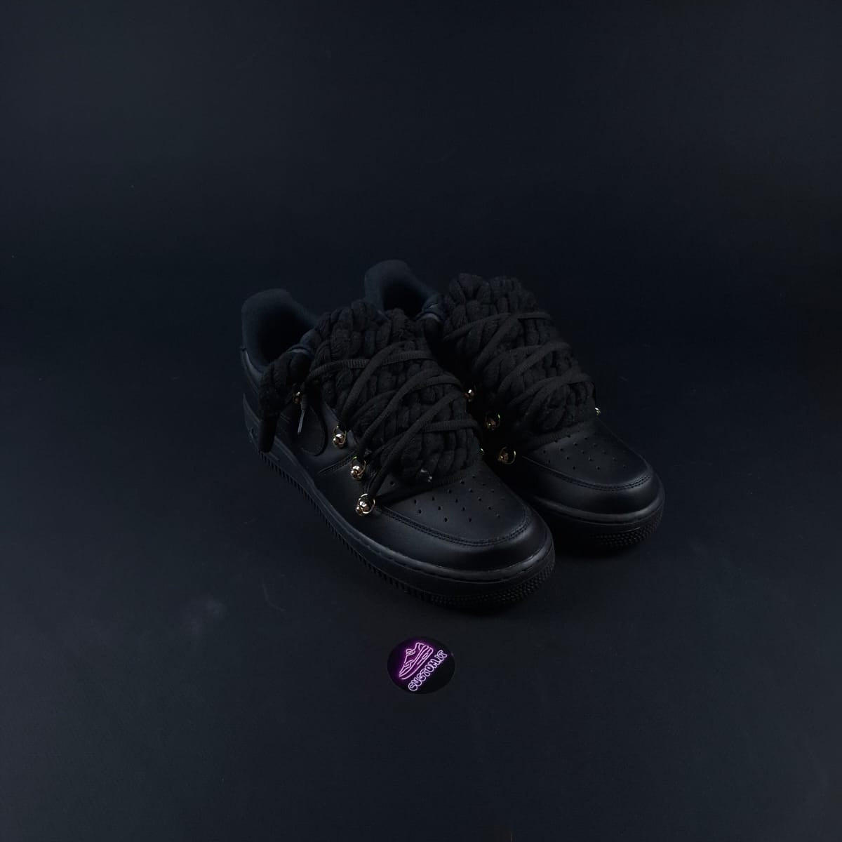 Black Rope Laces AF1 x Shade Charcoal