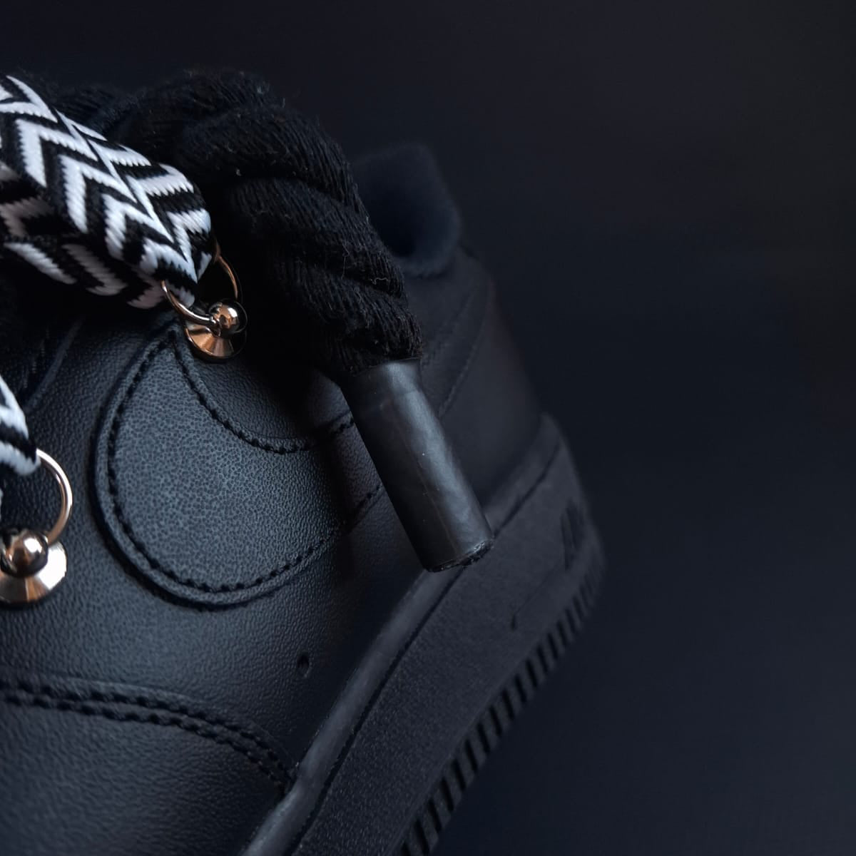 Black Rope Laces AF1 x Mono Pulse Bands