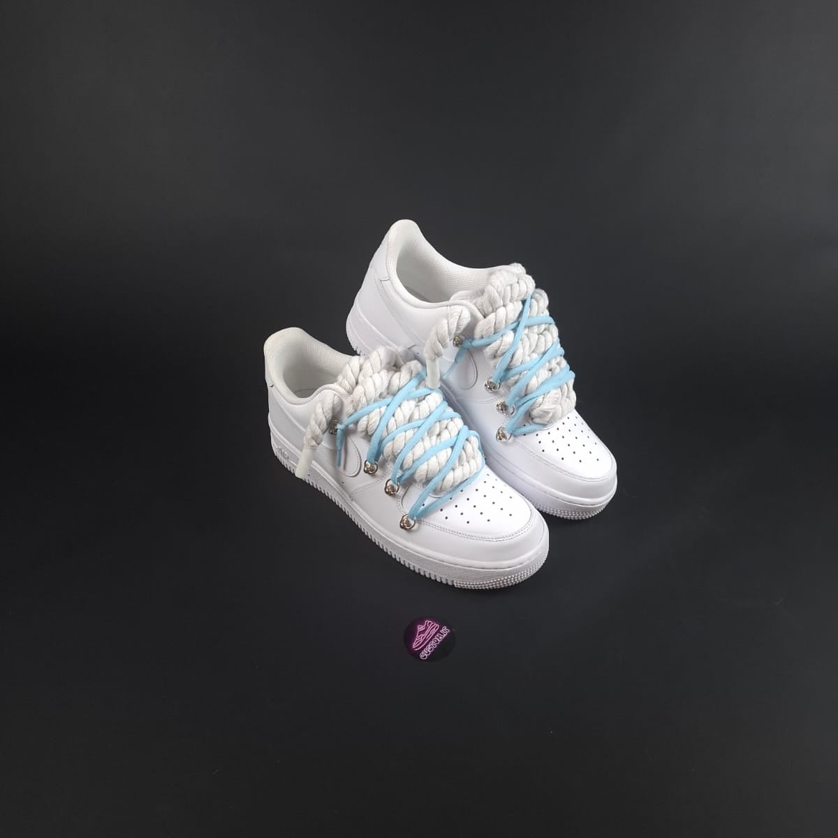 White Rope Laces AF1 x Shade Glacier