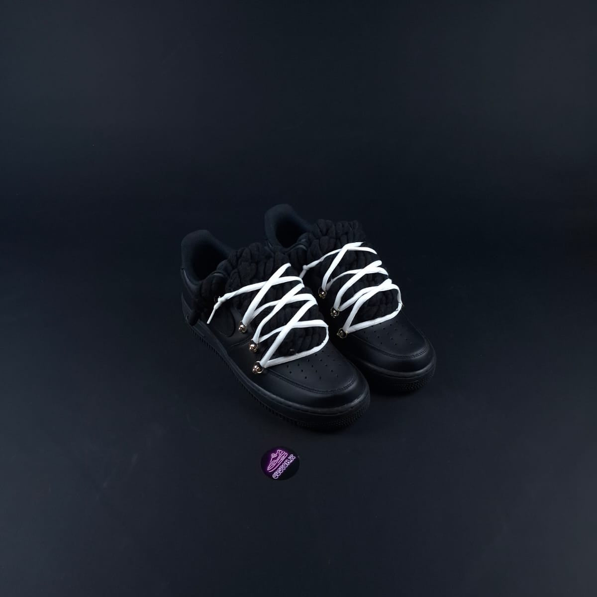 Black Rope Laces AF1 x Shade Ghost