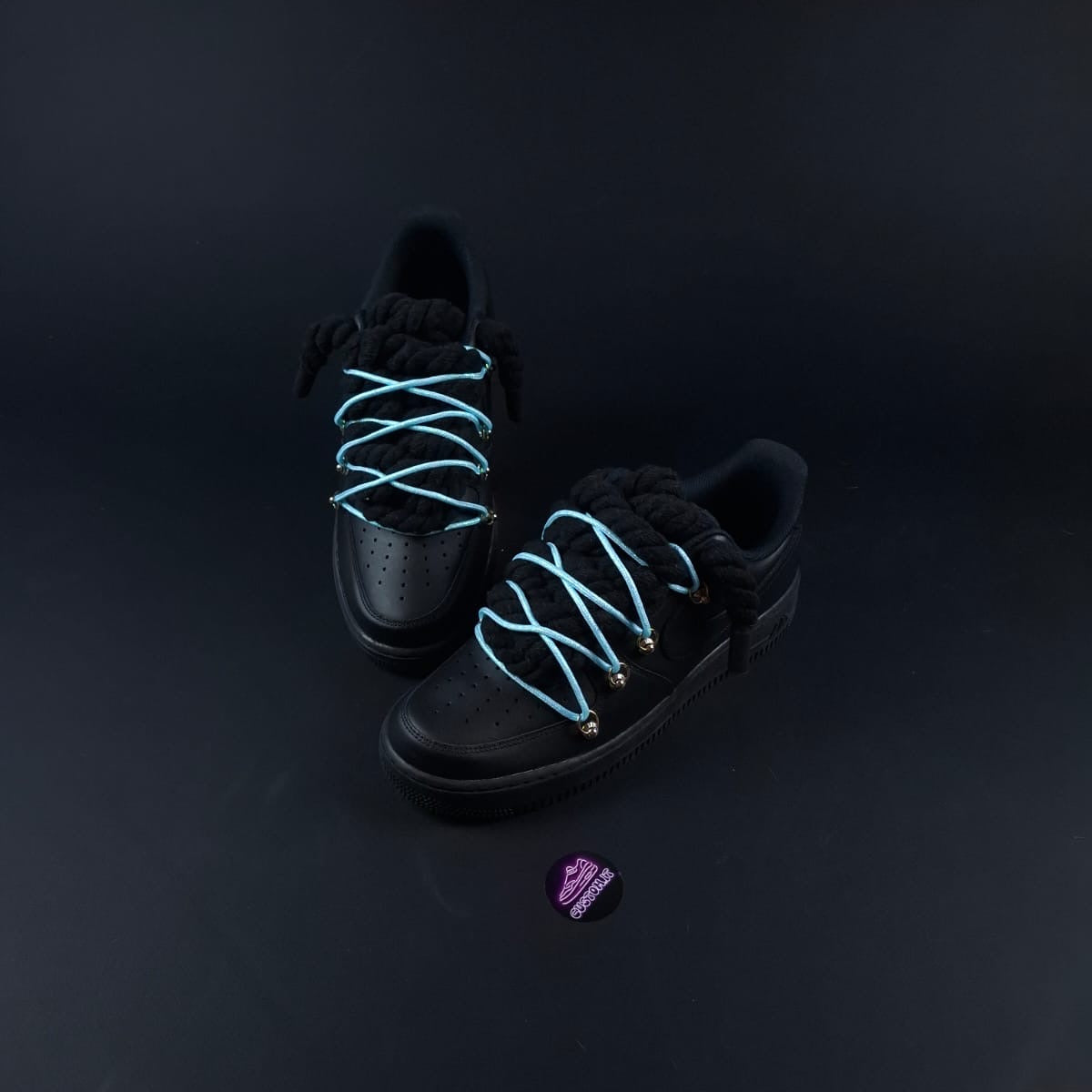 Black Rope Laces AF1 x Spark Frost
