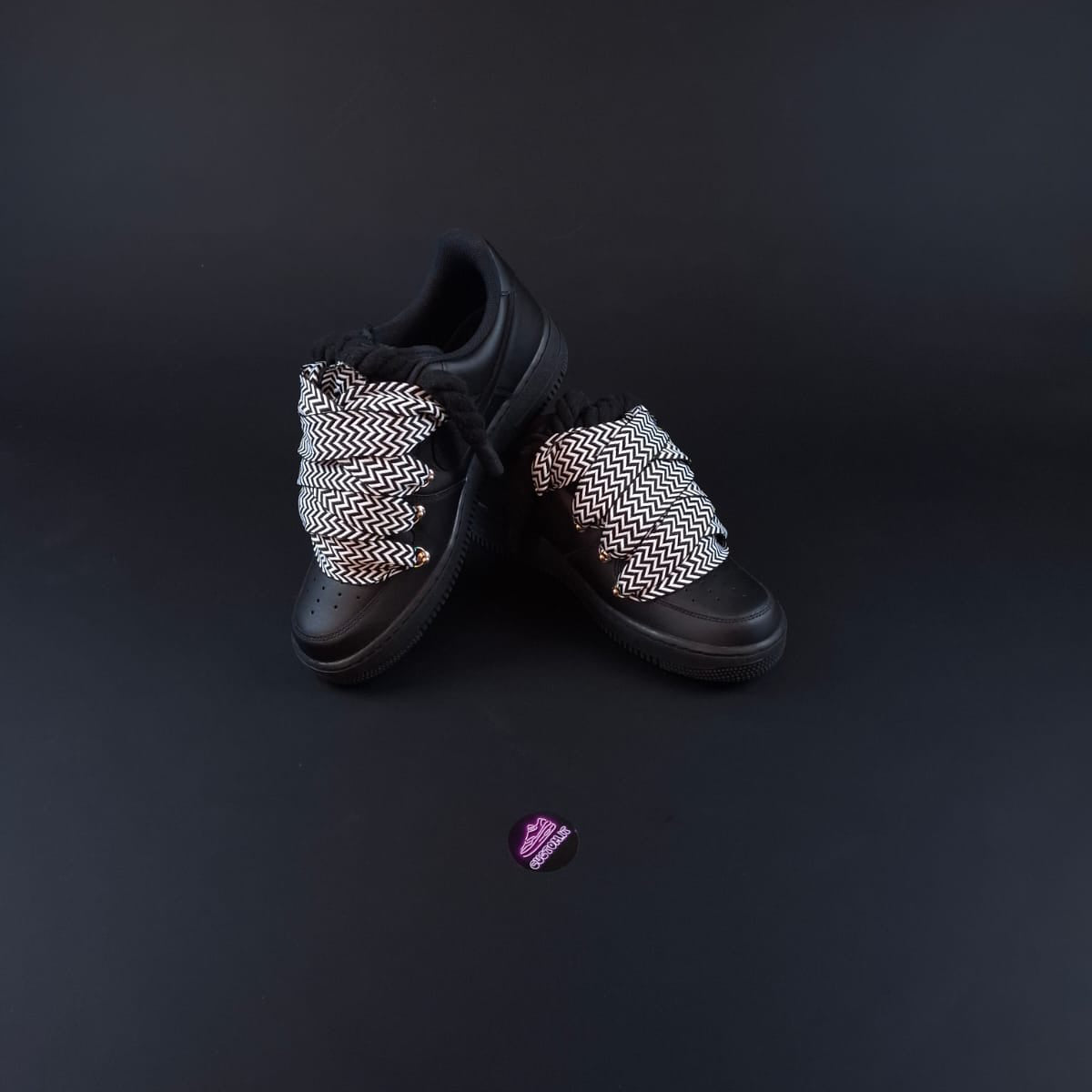 Black Rope Laces AF1 x Mono Pulse Bands