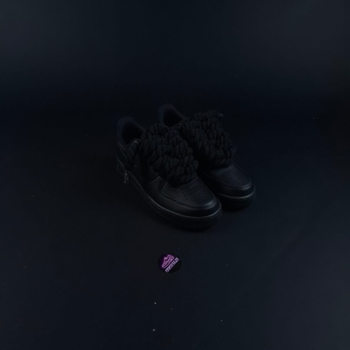 Black AF1 x Rope Laces/Onyx