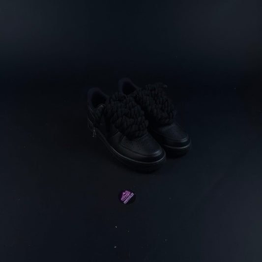 Black AF1 x Rope Laces/Onyx