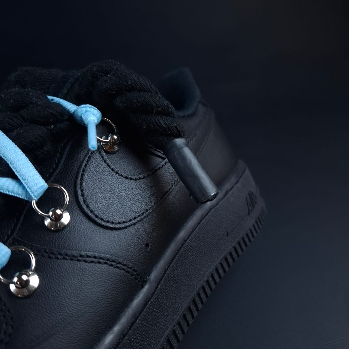 Black Rope Laces AF1 x Shade Glacier
