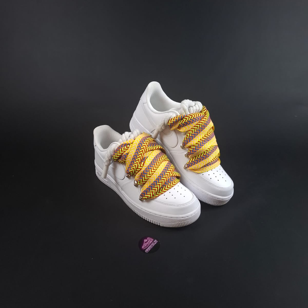 White Rope Laces AF1 x Jungle Drift Bands