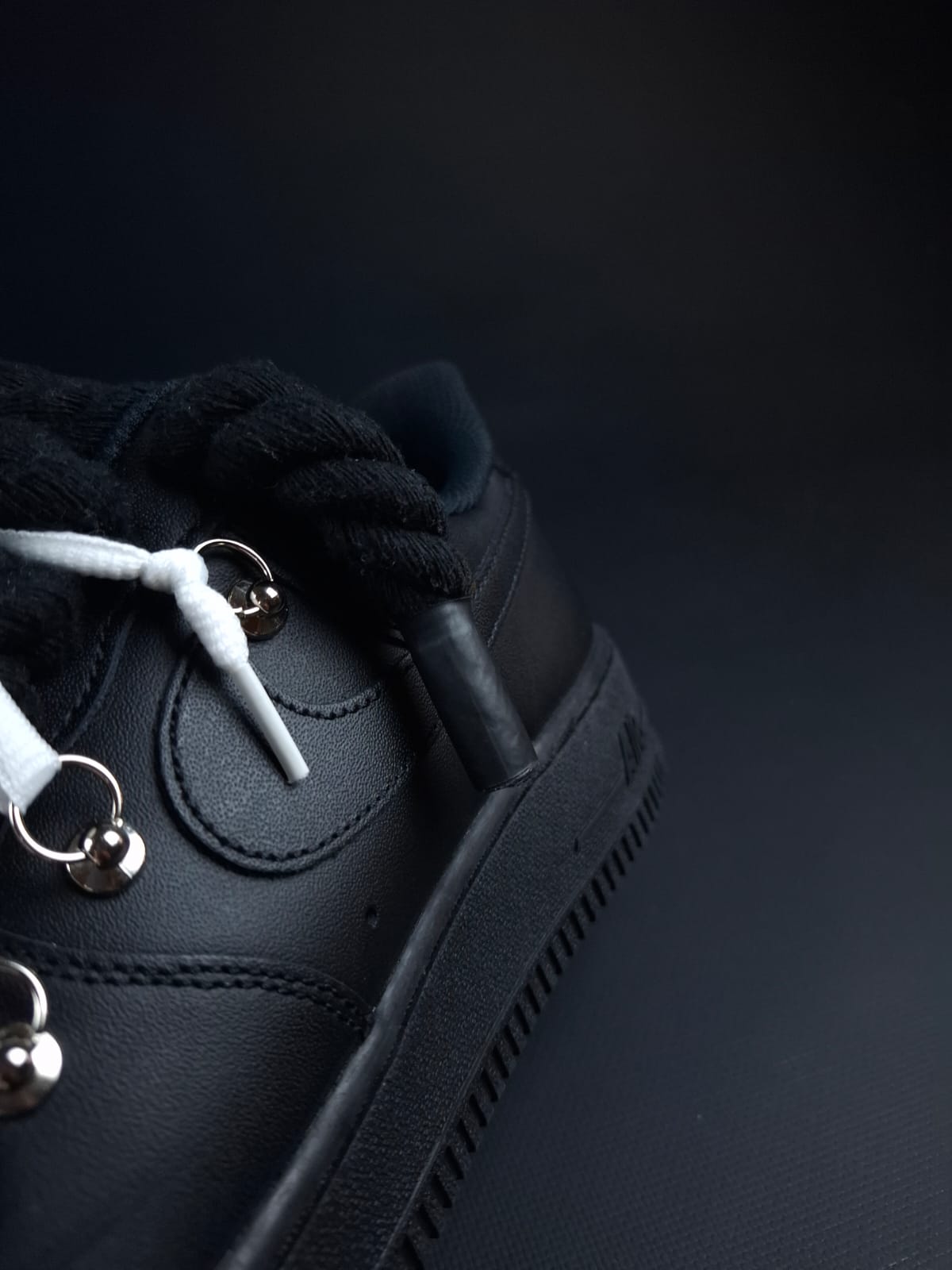 Black Rope Laces AF1 x Shade Ghost