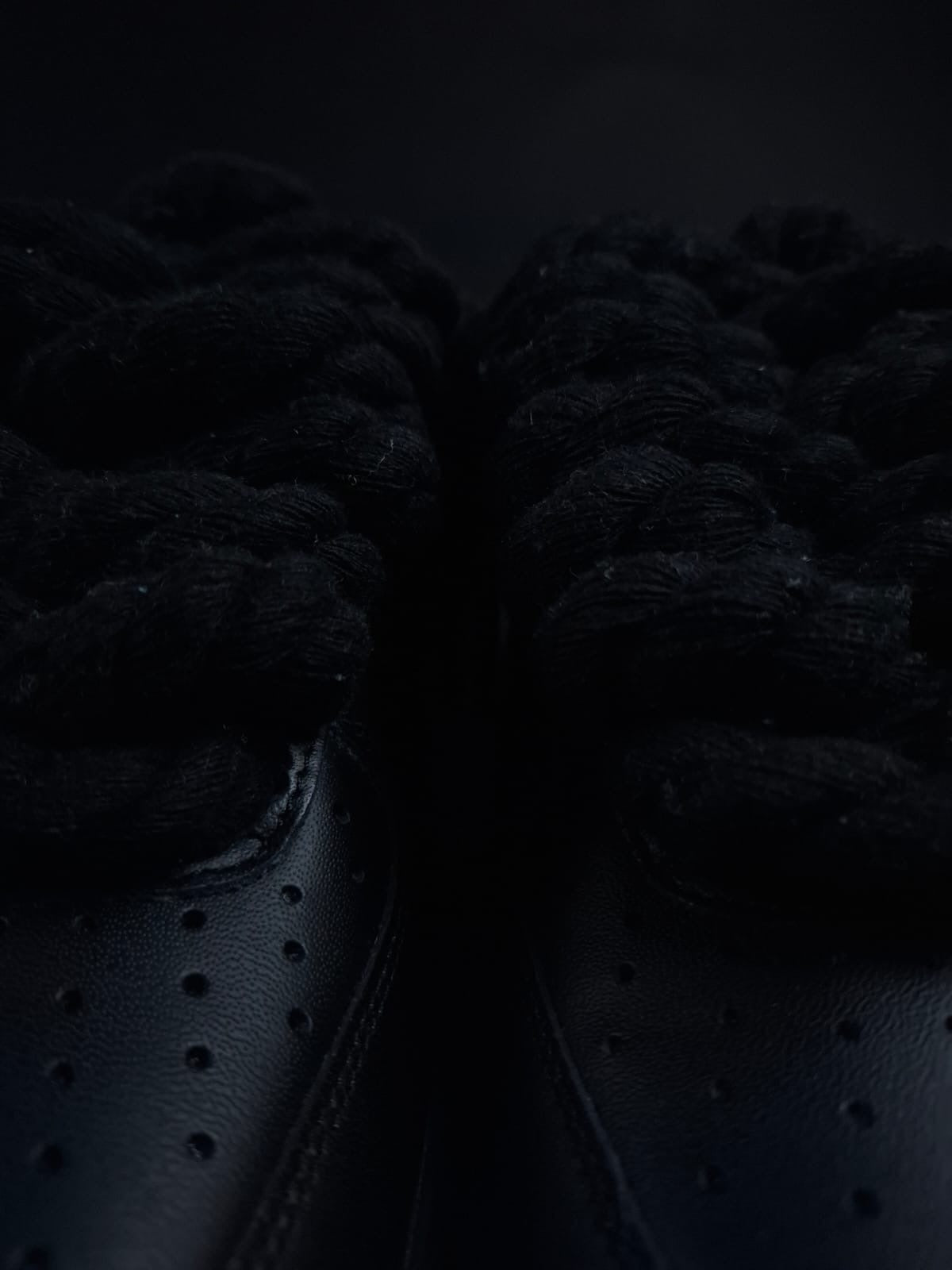 Black AF1 x Rope Laces/Onyx