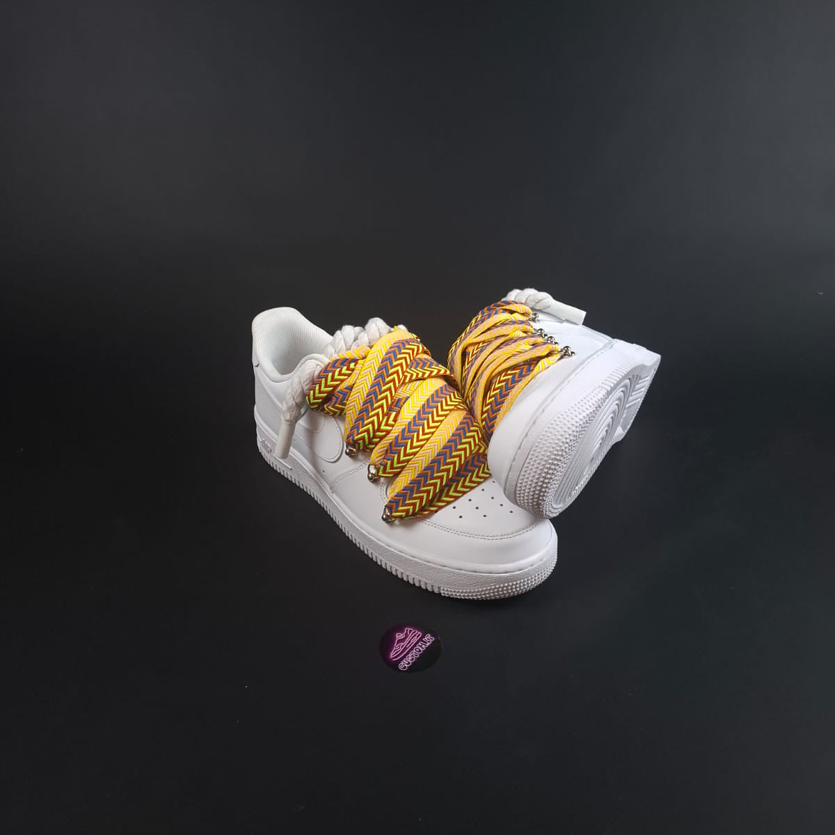 White Rope Laces AF1 x Jungle Drift Bands
