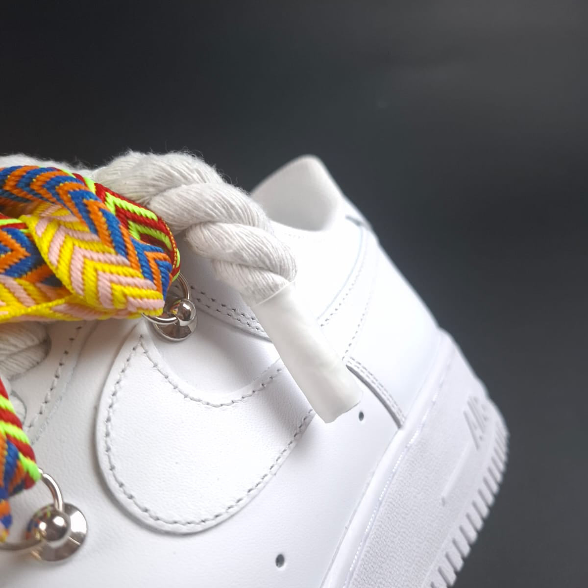 White Rope Laces AF1 x Jungle Drift Bands