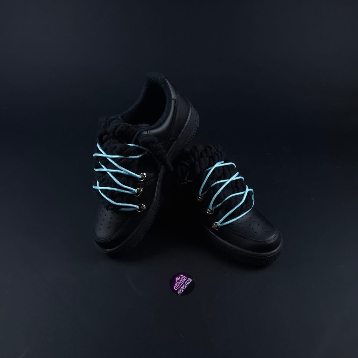 Black Rope Laces AF1 x Spark Frost