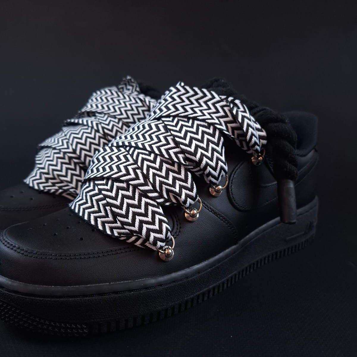 Black Rope Laces AF1 x Mono Pulse Bands