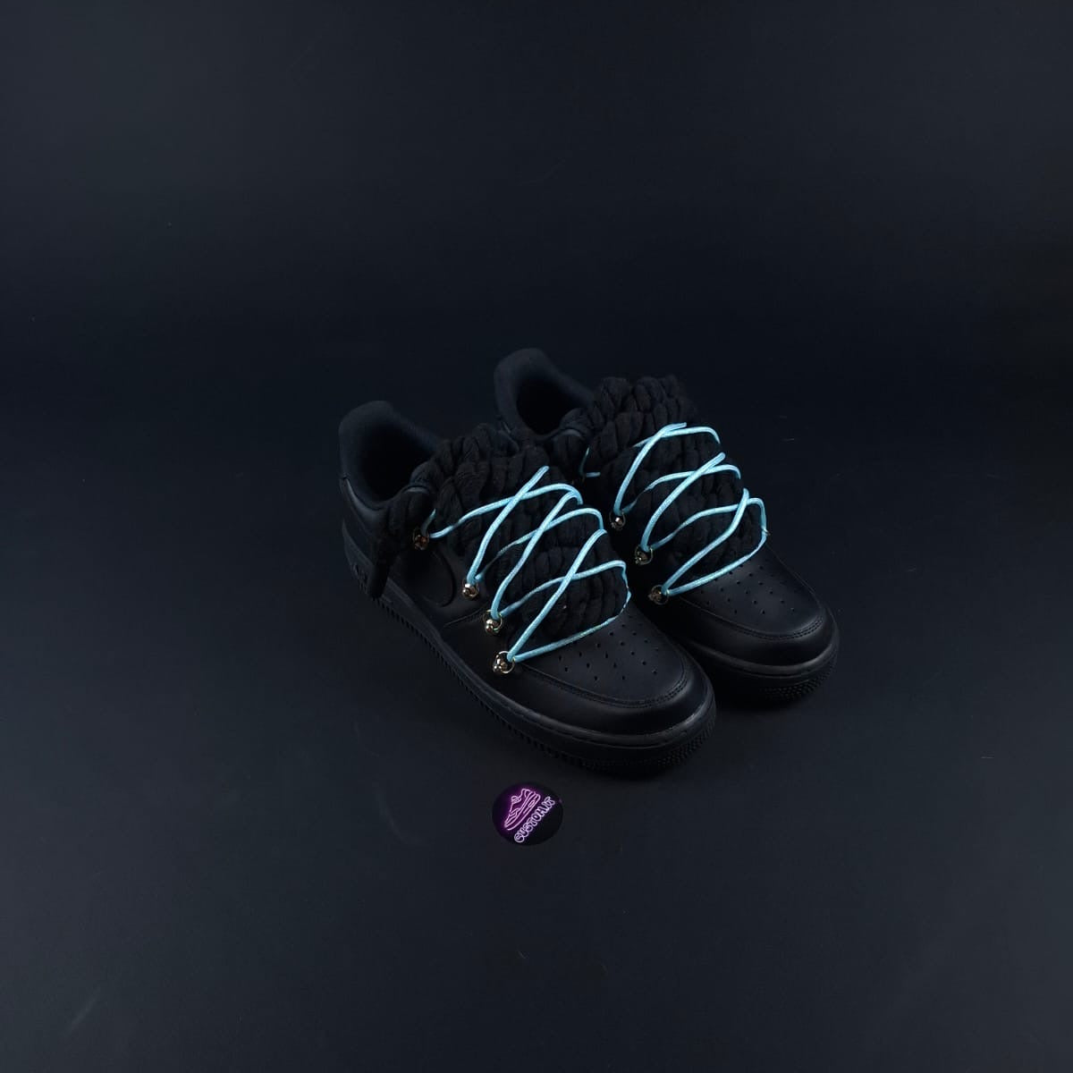 Black Rope Laces AF1 x Spark Frost