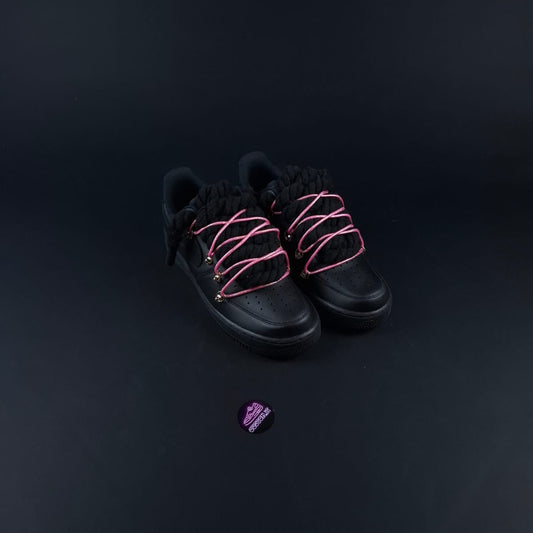 Black Rope Laces AF1 x Spark Blush