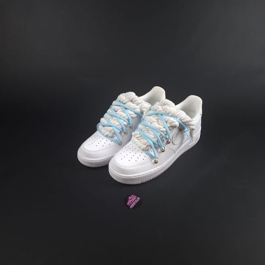 White Rope Laces AF1 x Shade Glacier